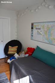 One of the absolute best features of this bedroom is the shelf i built in the eaves just above the windows. Before After Tween Boys Bedroom Makeover Reveal