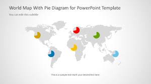 6051 01 World Map With Pie Diagram 9 Slidemodel