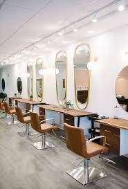 Hairdressing salon in west chester, pennsylvania. Luna Hair Co Myminerva Salon Styling Stations Beauty Salon Decor Salon Decor