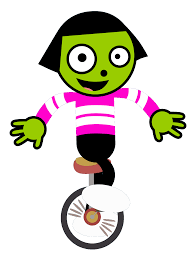 Would you mind if you could do dash and dot face emotions? Pbs Kids Gif Dot Riding A Unicycle By Luxoveggiedude9302 On Deviantart