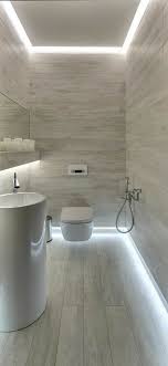In a bathroom with a sloping ceiling just as in a slanted ceiling bedroom, the walls are often inclined and may create a claustrophobic atmosphere in the bathroom.with good design ideas, you can make the room bigger and more comfortable. 20 Relaxing Bathroom Ceiling Lights Ideas For Cozy Bathroom To Try Modern Bathroom Design Modern Bathroom Bathroom Ceiling Light