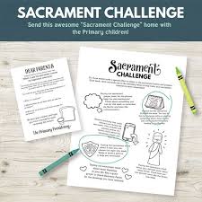 When I Take The Sacrament I Renew My Baptismal Covenants The Red Headed Hostess Sharing Time Sacrament Primary Sharing Time