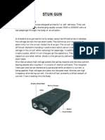 The capacitors and diodes should be able to withstand the peak to peak rms voltage output at the secondary coil of the transformer. Abstract Stun Gun Electric Shock Components