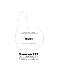 Brunswick heavy duty replacement pockets pool table parts. Bowling Service Parts Catalog September 2014 28 201739 000 December 2009 Manualzz