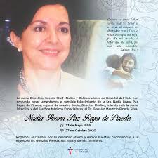 Nadia Paz de Pineda: fallece la esposa del director de Hospital del Valle