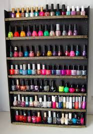 Super Easy Diy Nail Polish Wall Rack Diy Nail Polish Rack Nail Polish Wall Rack Nail Polish Holder