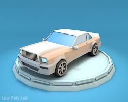Low Poly Luxury Car Download Game Ready 3d Model Low Poly Lab Low Poly Car Low Poly 3d Models Low Poly