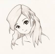 Markers may be too bright and paints can smudge when trying to fill in the smaller details of the face. Sketches Cute Girly Simple Easy Drawings Sinhala21 Blogspot Com