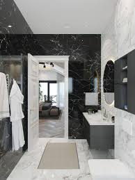 Marble is a royal material, it's refined and expensive. 20 Black Marble Bathroom Magzhouse