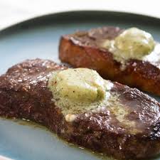 Well Done Steak With Blue Cheese Compound Butter Recipe Food Network Recipes Steak With Blue Cheese Food Recipes