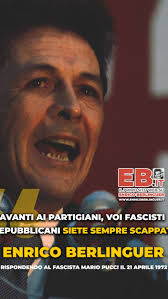 “Voi siete stati coraggiosi soltanto quando stavate dietro la protezione  delle SS, allora siete stati coraggiosi, nel massacro dei giovani, dei  #partigiani. Quando vi siete trovati di fronte voi ...