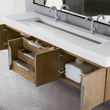Bathroom & kitchen sink rim type. 72 Mercer Island Wall Mount Vanity Latte Oak Glossy White Top Vanities
