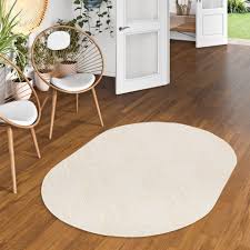 Wollteppiche verbessern das raumklima und sind sehr gemütlich. In Und Outdoor Oval Teppich Flachgewebe Malibu Creme Gelb