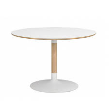 fusion ronde eettafel eiken trompet onderstel o115 x h76 cm ronde eettafel eettafel ronde tafel