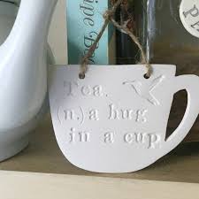 handmade clay teacup housewarming gift
