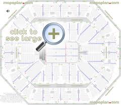 oracle arena seat row numbers detailed seating chart