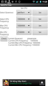 With the apk of the application installed you can configure different aspects of user preferences. Setcpu Free 1 0 19 Download Android Apk Aptoide