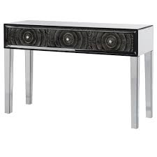 Buy mirrored console table tables and get the best deals at the lowest prices on ebay! Westminster Black Circles Mirrored Console Table Furniture From Cp Lighting Interiors Uk