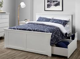 Coco White Queen Bed Frame With Storage On Sale Now Find a bed frame that complements your style. coco white queen bed with 4 x storage drawers hardwood frame