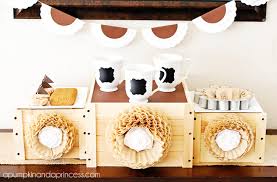 What better way to let your hair down than with a bit of childlike fun? Coffee Party With Coffee Filter Flowers A Pumpkin And A Princess