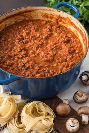 A Large Dutch Oven Of The Best Bolognese Sauce Recipe Ever Made With Beef Pork Pancetta And Mush Best Bolognese Sauce Bolognese Sauce Recipe Bolognese Sauce