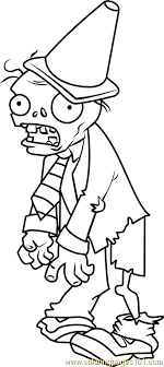Maybe you would like to learn more about one of these? Conehead Zombie Coloring Page For Kids Free Plants Vs Zombies Printable Coloring Pages Online For Kids Coloringpages101 Com Coloring Pages For Kids