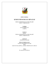 Nota kursus pengurusan jenazah cara sunnah nota kursus pengurusan jenazah. Kk Kursus Pengurusan Jenazah Smam