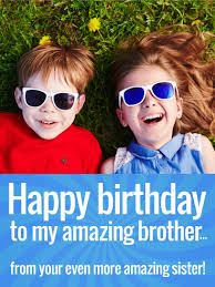 Happy birthday to my baby brother funny. I Love My Brother Funny Birthday Card Birthday Greeting Cards By Davia
