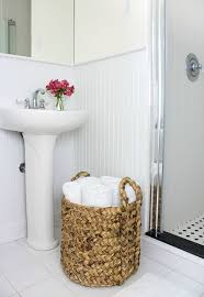 One Beautiful Basket Eight Everyday Uses Bathroom Baskets Towel Storage Diy Bathroom Storage