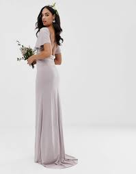 Tfnc Bridesmaid Exclusive Multiway Maxi Dress In Gray Exclusive Bridesmaid Tfnc Dresses Bridesmaid Tfnc