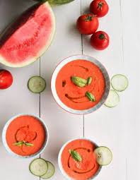 Comment Faire Une Soupe Froide Elle A Table Gaspacho Recette Gaspacho Pasteque