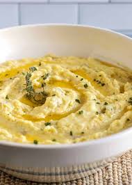 These Creamy Oven Roasted Mashed Potatoes Start With Yukon Golds Mashed With A Hot T Roasted Mashed Potatoes Roasted Mashed Potatoes Recipe Cooking Ingredients
