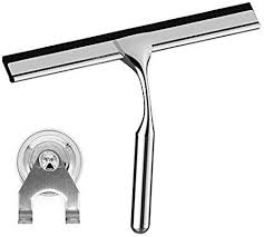 Amazon Com Stainless Steel Shower Squeegee Glass Window Clean Accessories Rubber Wiper Rustproof Portable In 2020 Kitchen Mirror Window Cleaner Cleaning Accessories
