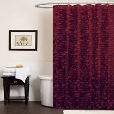 Amazon Com Lush Decor Georgia Shower Curtain 72 Inch By 72 Inch Burgandy Bedding Bath Shower Curtain Curtains Lush Decor