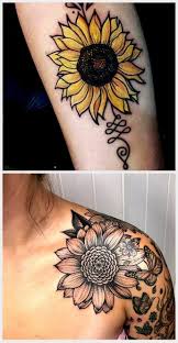 Sleeve Tattoos Sunflowers Geometric Tattoos In 2020 Sunflower Tattoo Sleeve Sunflower Tattoo Shoulder Tattoos