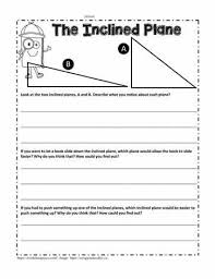 Inclined Plane Worksheet Inclined Plane Simple Machines Activities Simple Machines Unit
