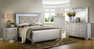 Bellanova 4 Pcs Bedroom Sets Cm7979sv Silver Bedroom Bedroom Furniture Sets Bedroom Set