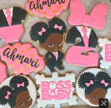 Black Boss Baby Birthday Cake Boss Baby Cookies Baby Birthday Party Girl Baby Girl Cakes Baby Birthday Party