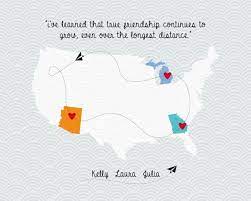  Long Distance Friendship Love Map Family Quote Map Etsy Map Guest Book Wedding Friendship Love Friendship