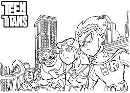 Kleurplaat Teen Titans Go