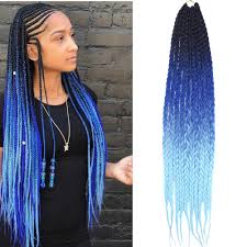 Grip your natural hair while you braid it with the extension to prevent slippage. Box Braids 1 Pack Lot 22 Inch Black Ombre Pink Blue Purple Color Crochet Braiding Synthetic Hair Bundle Full Star Hair For Women Box Braids Aliexpress