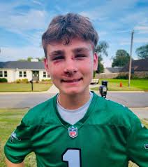 Didn't have my father in my life. As long as the good lord keep me above  ground my son will never have to feel that kind of pain. Our first Eagles  game.