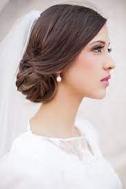 Side Swept Side Wedding Hair With Veil Wedding Hair Side Wedding Hairstyles With Veil Wedding Bun Hairstyles