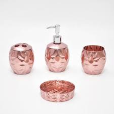Black And Rose Gold Bathroom Accessories Pink Rose Gold Bathroom Decor Bathroomdecorapartment Gold Bathroom Decor Gold Bathroom Gold Bathroom Accessories
