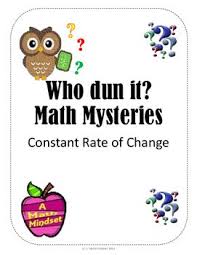 This Is A Fun Way Of Practicing Constant Rate Of Change Students Can Work Together Or Independently To Solve The Problem Math Mystery Math Pythagorean Theorem