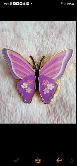 purple butterfly pin