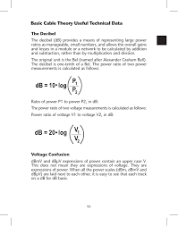 Basic Cable Theory Useful Technical Data Manualzz Com