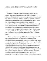 Pencemaran bunyi sering menjadi isu tetapi ia kurang diberi perhatian. Doc Jenis Jenis Pencemaran Alam Sekitar Nurul Basri Academia Edu
