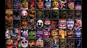 Animatronic da stampare e colorare : Five Nights At Freddy S 7 Ultimate Custom Night La Storia Completa Youtube