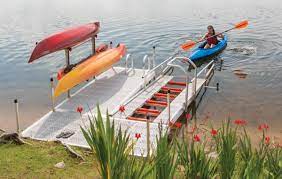 Kayak Launch Dock Freestanding Launch Port System Lakefront Living Lake House Kayaking